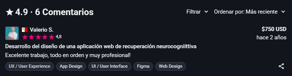Comentario de freelancer.com